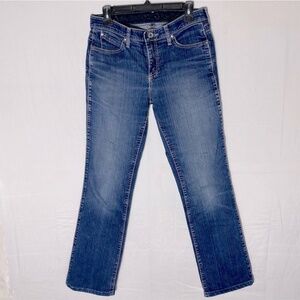 Wrangler Q Baby Med Wash Mid Rise Boot Cut Jeans 5/6